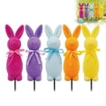 thumbnail image 6 of JHEHF Easter Bunnies Flocked Decorations Garden Stakes 13.77 Inch Easter Rabbit Yard Signs Rustic Farmhouse Holiday Decor for Spring Home Walkway Front Yard Party Supplies, 6 of 8