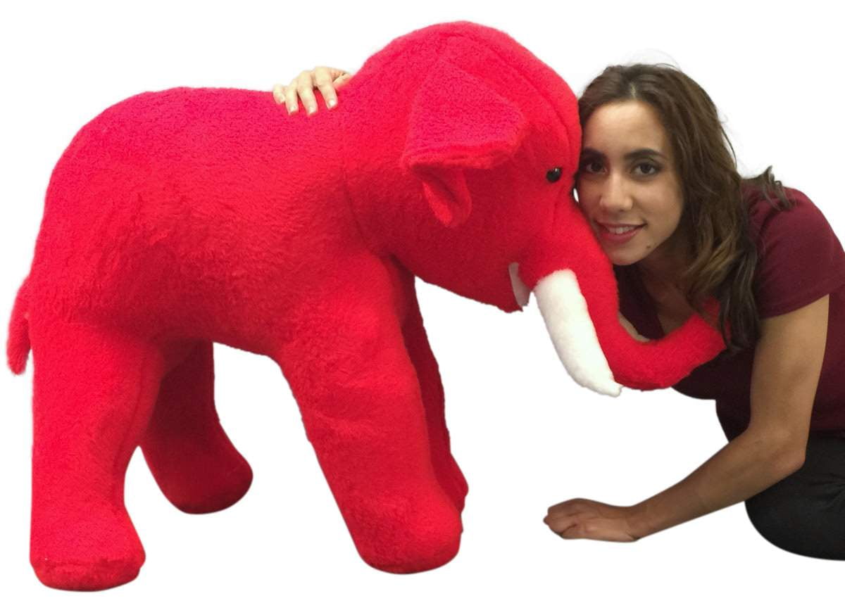 red stuffed elephant