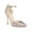 Light Grey, variant on XYD Women Elegant Pointed Toe D'orsay Pumps Ankle Strap Stiletto High Heels Buckled Party Wedding Dress Shoes Size 6 Silver