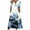 Blue summer dresses for women, variant on Summer Saving Wycnly Summer Dresses for Women Vintage Loose Swing Plus Size Tunic Dresses with Pocket 2024 Short Sleeve V-Neck Floral Print Long Formal Dress Green XL