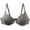 Grey, variant on Women's Seamless Smooth Bra Light Padded Underwire Bra Back Double-Row Buckles