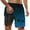 Z1-Blue, variant on Mens Swim Trunks with Compression Liner 2 in 1 Drawstring Elastic Waisted Swim Trunks Beach Travel Bathing Suit