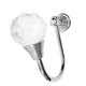 thumbnail image 3 of Gancho Decorativo BLESIY para Toallas de ropa Cristal blanco Colgador de gancho de pared de aleación de zinc, 3 of 8