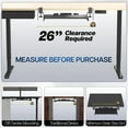 thumbnail image 4 of Small Keyboard Tray, Under Desk Pull Out with Extra Sturdy C Clamp Mount System, 20 Inches (26 Inches Including The Clamps) x 11 Inches Slide-Out Platform Computer Drawer for Typing, Black,, 4 of 10