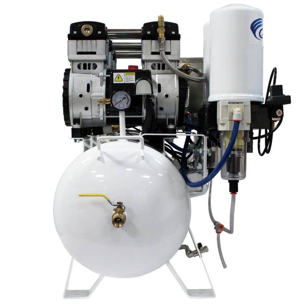 6 HP 20 Gallon Ultra Quiet Ultra Dry and Oil-Free Powerful Air Compressor with 98% Air Drying System