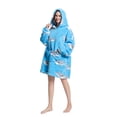 thumbnail image 4 of Oversized Hoodie Blanket Wearable Blanket Sweatshirt Plush Warm Cozy Fleece Top for Women Men Kids, 4 of 6