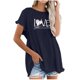 thumbnail image 1 of Camiseta de manga corta estampada casual para mujer OAVQHLG3B Store  lin121212, 1 of 5