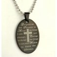 thumbnail image 3 of K-KED 5pcs Serenity Prayer Stainless Steel Pendant Necklaces W/Chains Men's Gift, 3 of 3