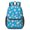 Baseballs Only Blue Pattern, variant on Baseballs and Bats Light Gray Pattern 17" Waterproof Oxford School Backpacks for Teens, S-Shape Padded Straps, for School, Travel, Hiking, Camping