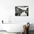 thumbnail image 5 of ARISTURING Venice Skyline Wall Art Black and White Italy Cityscape Canvas Print Painting Buildings Grand Canal Landscape Pictures Modern Artwork Room Office Living Room 16x12inch, 5 of 6