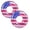 Red 2PCS, variant on 36''/27.56'' Summer Swim Pool Float Tube Rings with Glitter Inflatable Pool Ring for Adults Clear Transparent Float Swimming Tube for Party Pool Beach Adult Use 1Pcs