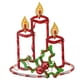 Northlight Bougies Allumées 16,5 Po avec Silhouette de Fenêtre de Noël de Houx et Baies – image 2 sur 2