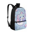 thumbnail image 2 of Yuyamidu Cute Space Axolotl 17 Inch Large School Bookbag, Lightweight Casual Daypack with Multiple Pockets for Boys Girls Elementary Middle School Daily Use Travel, 2 of 6
