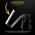 thumbnail image 4 of 100PCS Disposable Plastic Cup Thickened Transparent Hard Plastic Cup Wine Cup, 4 of 6
