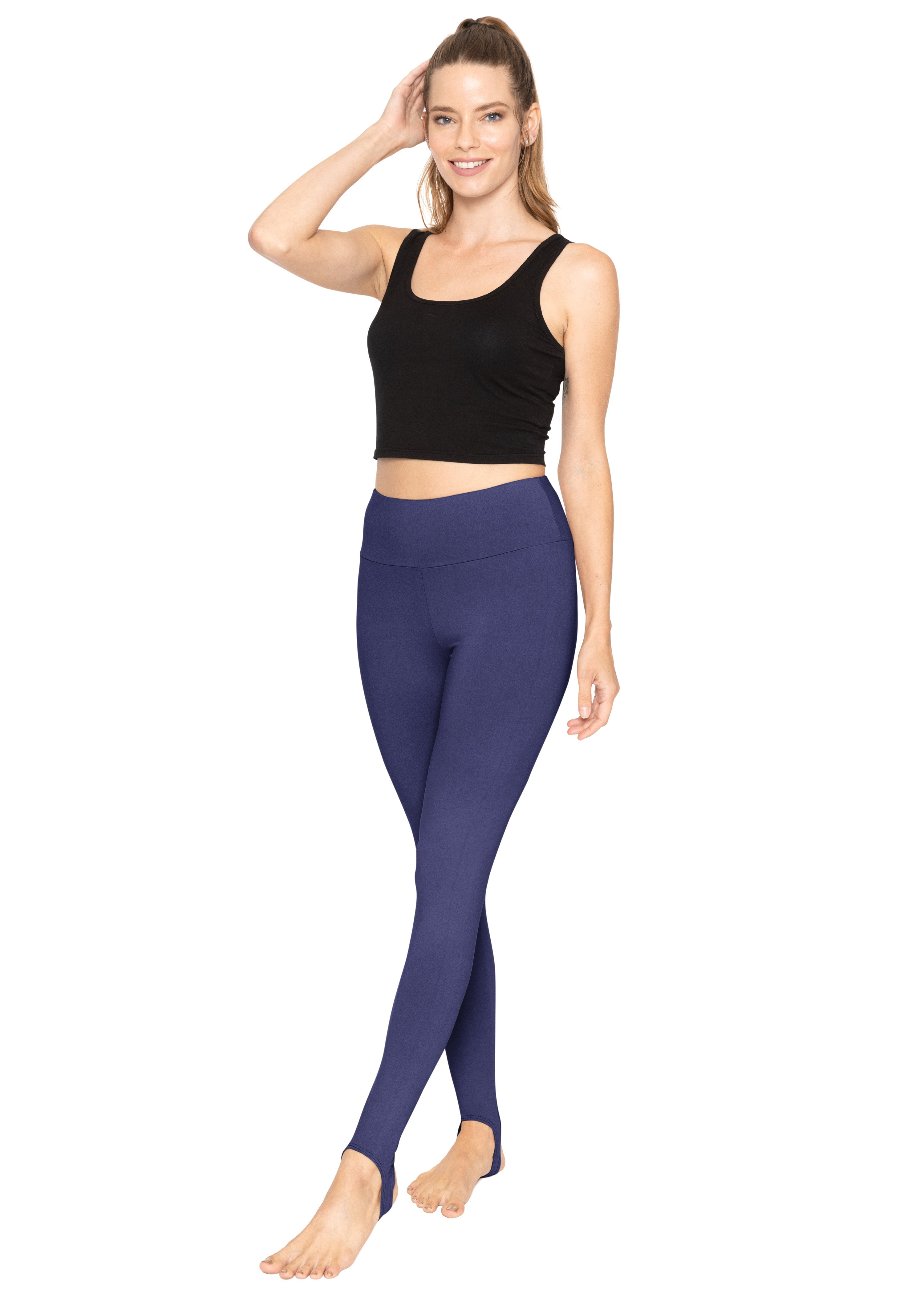 SJCY Women's Stirrup Leggings Stretchy Slim High Waist Yoga Pants Solid  Color Extra Long Over The Heel Leggings Foot Straps Black : Clothing, Shoes  & Jewelry 