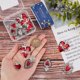 thumbnail image 3 of 1 caja de 20 dijes de corazón estilo gótico, dijes del Sagrado Corazón a granel, dijes de plata, corazón rojo, cardos y espinas, dije de esmalte elegante, 3 of 6