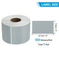 thumbnail image 2 of Uxcell Rectangular Color Coding Labels Rectangle Colored Labels Sticker Moving Stickers Label Tag Silver 5"x3", 2 of 7