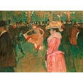 thumbnail image 2 of Henri, Toulouse-Lautrec 14x12 Gold Ornate Wood Framed with Double Matting Museum Art Print Titled - At the Moulin Rouge: The Dance, 2 of 4