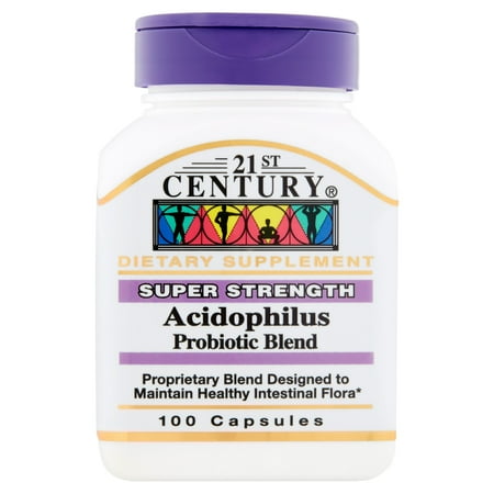 21st Century Super Strength Acidophilus Probiotic Blend Capsules, 100 count