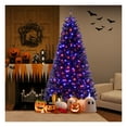 thumbnail image 6 of Yunken 6/7/8 Feet Artificial Christmas Tree with 6 Lighting Modes & Spooky Sounds for a Themed Halloween Holiday Party, 6 of 9