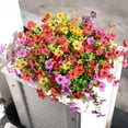 thumbnail image 3 of Flores artificiales ZFProcess, plantas artificiales para exteriores, 12 paquetes, 3 of 6