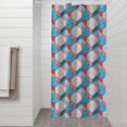 thumbnail image 2 of Blue Red Checkered Pattern Shower Curtain 36"x72" ,Bathroom Decorative Shower Curtains Set with 12 Hooks,Modern Waterproof Washable Shower Curtain, 2 of 6
