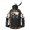 Fireman and Uniform Black Pattern, variant on Fireman and Helicopter Black Pattern 74oz Half Gallon Water Bottle with Sleeve, Gym Hydration Bottle with Strap & Storage Pocket, SBR Protective Sleeve Gifts for Birthday Christmas Thanksgiving