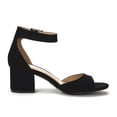 thumbnail image 3 of Sandalia DREAM PAIRS con tacón bloque de 5.5 cm y hebilla ajustable negra, 3 of 6