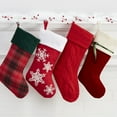 thumbnail image 3 of Personalization Mall Holiday Plaid Christmas Stocking, 3 of 5