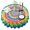 Colorful Tie Dye-2, variant on Colorful Tie Dye Star Mandala Pattern Round Tablecloth 60"x60",Wrinkle Wipeable Table Cloth for Kitchen Dining Room Picnic Patio Party