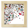 thumbnail image 1 of Modern Art Illustration Flowers s Square Picture Frame Wall Tabletop Display, 1 of 3