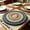 Multicolor-G, variant on 6 Pack Round Placemat Gradient Mixed Colors, Heat Resistant Waterproof Reusable Table Protector 35x35cm, Decorative Table Mats for Kitchen Dining Table