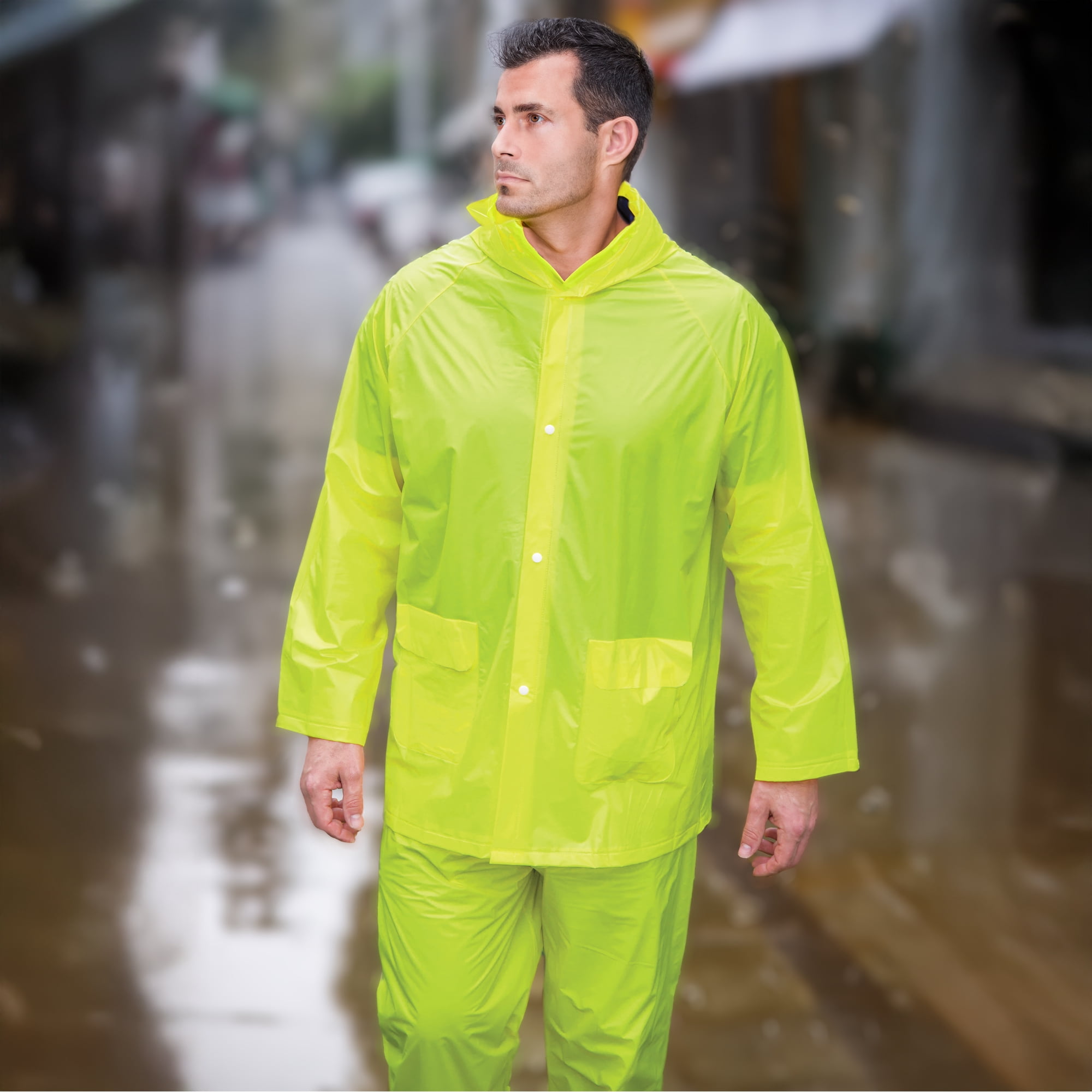 Fuel Helmets Emergency Rain Suit Hi Viz Large-Xlarge