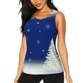 thumbnail image 2 of Picia Christmas Fir Tree Pattern Women's Workout Tank Top,Breathable Activewear,Slim Fit Athletic Top,Versatile Workout Moisture-wicking top-XX-Large, 2 of 9
