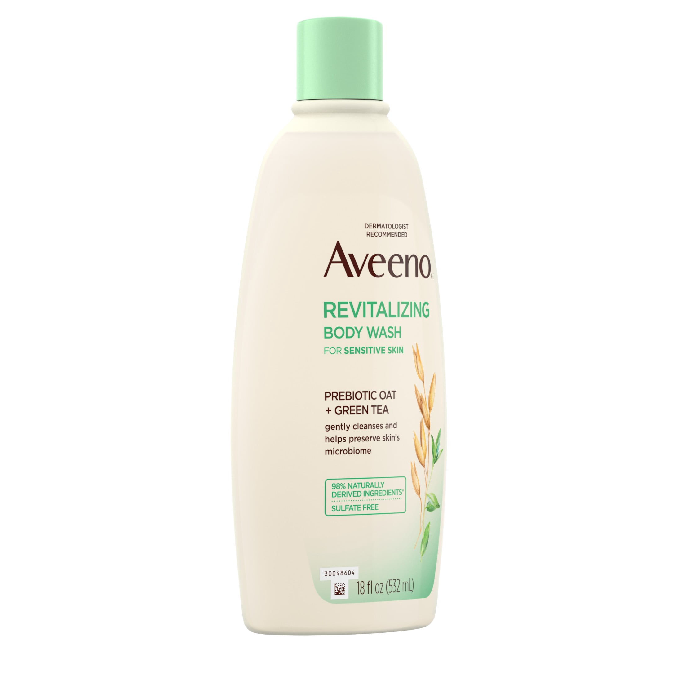 Aveeno Revitalizing Body Wash for Sensitive Skin, Green Tea, 18 fl. oz