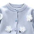 thumbnail image 5 of xaweyi Little Girls Embroidery Long‑Sleeve Top & Pleated Skirt 2‑Piece Dressy Outfit Set for Fall Casual Party Wear Size 2 Years, 5 of 7