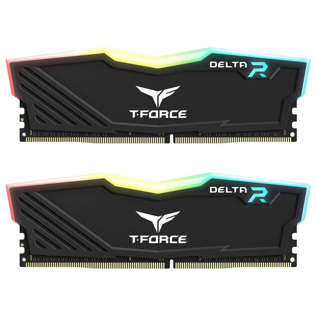 Memoria RAM DDR4 32GB 3200MHz TEAMGROUP T-FORCE DELTA RGB 2x16GB Negro