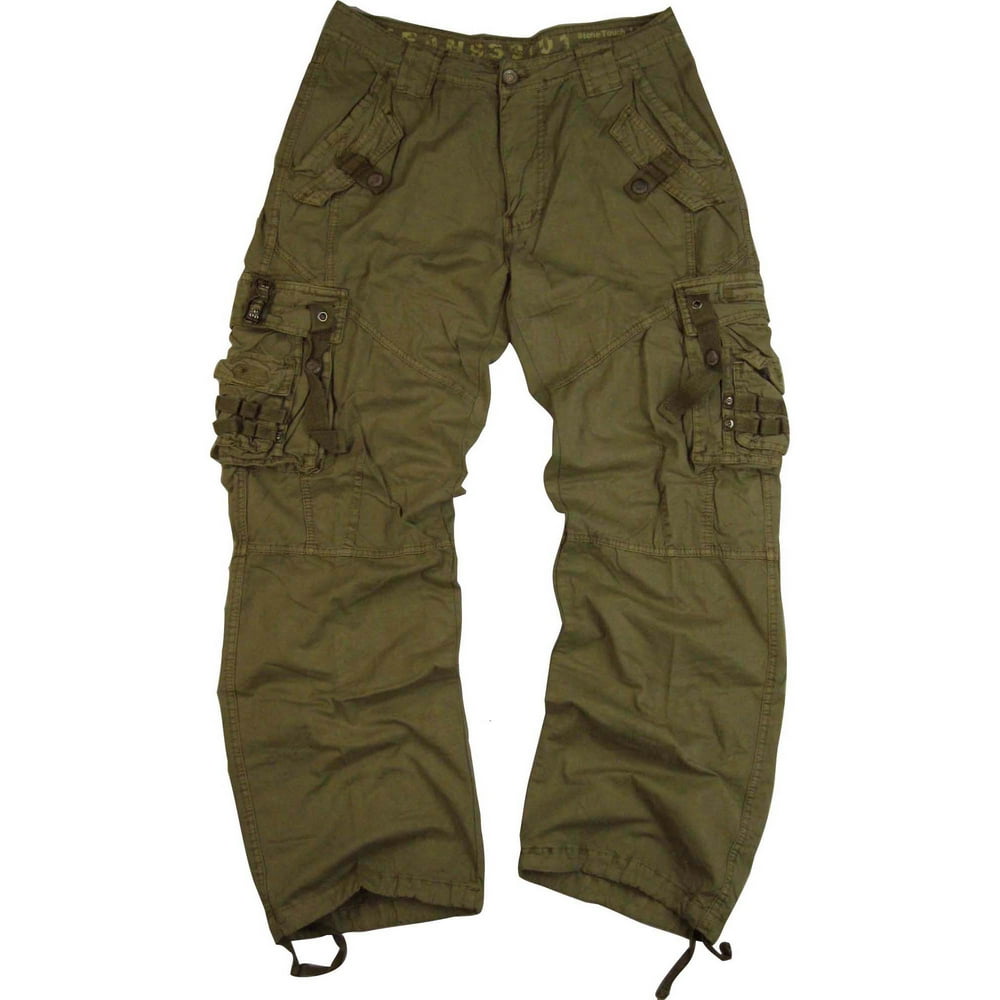 Men's Military Cargo Pants Plus Size 44x32 Khaki #12211 - Walmart.com ...