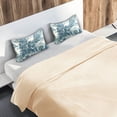 thumbnail image 5 of Yayeee Pillowcase Queen Size Set of 2 Satin Wrinkle Resistant Envelope Pillow Case, Green Flourishing Garden, 5 of 8