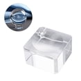 thumbnail image 2 of Shisuyan 3PCS Crystal Ball Display Stand Clear Round Ball Storage Holder Crystal Ball Base Stand with Camber Concave Elegant Crystal Ball Rack for Home Office, 2 of 8