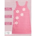 thumbnail image 2 of Jessica Simpson Girls' Crochet Dress with Floral Applique, Sizes 4-16, 2 of 6