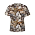 thumbnail image 6 of Qekee Cut Cats Classic Fit T-Shirt Men's Shirt Men's Tight Short Sleeves for Exercise, Running, Mountaineering - Cut Cats, 6 of 9