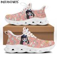 thumbnail image 1 of Zapatos con diseño de cartero/mensajero de dibujos animados para mujer, zapatillas de running geniales, de malla ligera, planos con cordones de lujo para mujer, 1 of 6