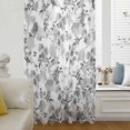 thumbnail image 6 of Gray Spring Floral Sheer Curtains 96 Inches Long, Watercolor Blooming Botanical Summer Light Filering Curtains, Privacy Drapes Simi Floor to Veiling Curtain for Living Room Bedroom Window Treatment, 6 of 9