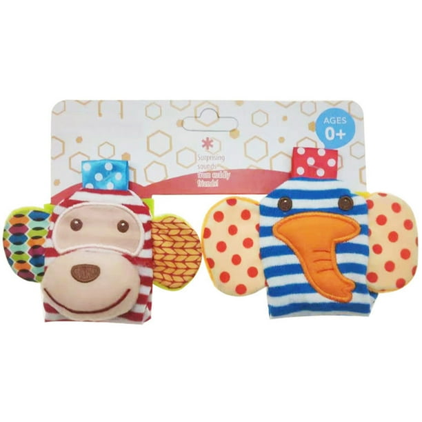 Juego De Sonajeros Para Bebés De 2/4 Uds., Sonajeros Para Muñecas Con Papel De Sonido, Calcetines Educativos Para Edades Tempranas, Juego De Sonajeros Para El Desarrollo Sensorial, Juego De Buscador D Muyoka Hogar