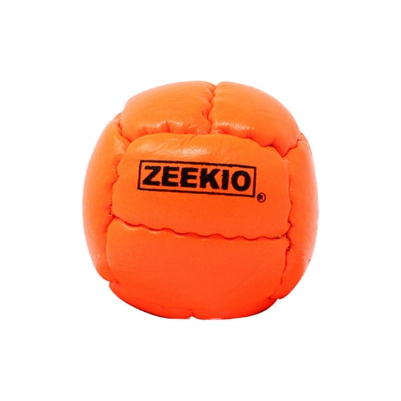 Zeekio Galaxy Juggling Ball - Premium 12 Panel Leather Ball, 130g, 67mm - (1) Single Ball (Orange)