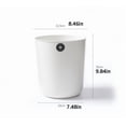 thumbnail image 3 of Trash Can Waste Basket Garbage Bin Large Capacity Hands Free Open Top Clean and Hygienic for Kitchen Bathroom Bedroom Living Room Office Small 10x8x8 Inch Purple, 3 of 4