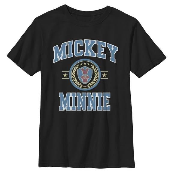 Boys Mickey & Friends Duo College Badge T Shirt