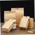 thumbnail image 4 of OUNONA 10Pcs Self Sealing Pouch Kraft Paper Food Storage Bag with Zippered Closure for Snacks, 4 of 8