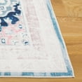 thumbnail image 5 of SAFAVIEH Arizona Desi Medallion Polyester Area Rug, Ivory/Aqua, 8' x 10', 5 of 12